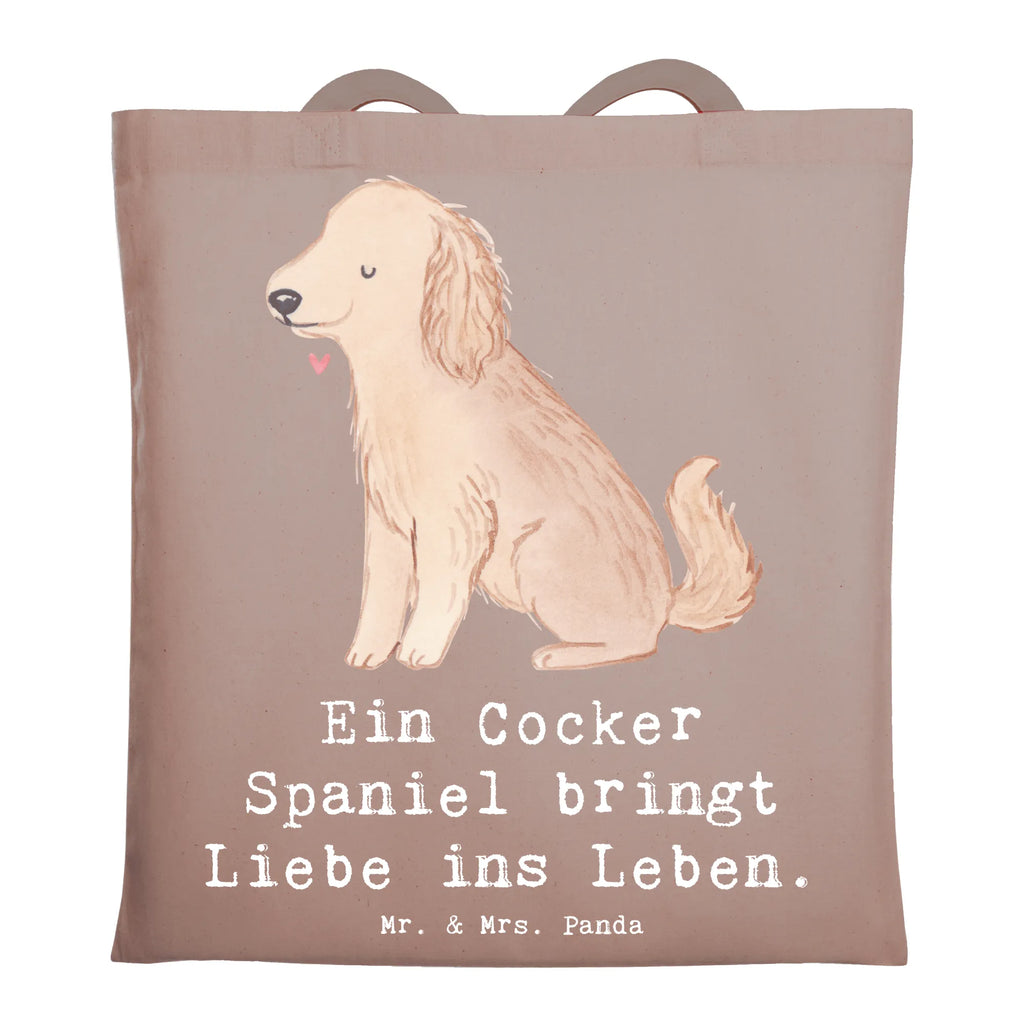 Tragetasche Liebe Cocker Spaniel Beuteltasche, Beutel, Einkaufstasche, Jutebeutel, Stoffbeutel, Tasche, Shopper, Umhängetasche, Strandtasche, Schultertasche, Stofftasche, Tragetasche, Badetasche, Jutetasche, Einkaufstüte, Laptoptasche, Hund, Hunderasse, Rassehund, Hundebesitzer, Geschenk, Tierfreund, Schenken, Welpe