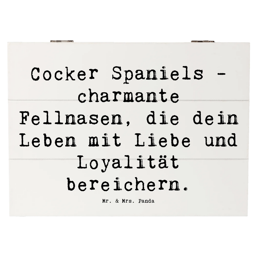 Holzkiste Spruch Cocker Spaniel Liebe Holzkiste, Kiste, Schatzkiste, Truhe, Schatulle, XXL, Erinnerungsbox, Erinnerungskiste, Dekokiste, Aufbewahrungsbox, Geschenkbox, Geschenkdose, Hund, Hunderasse, Rassehund, Hundebesitzer, Geschenk, Tierfreund, Schenken, Welpe