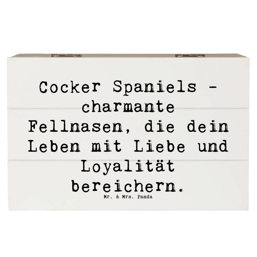 Holzkiste Spruch Cocker Spaniel Liebe Holzkiste, Kiste, Schatzkiste, Truhe, Schatulle, XXL, Erinnerungsbox, Erinnerungskiste, Dekokiste, Aufbewahrungsbox, Geschenkbox, Geschenkdose, Hund, Hunderasse, Rassehund, Hundebesitzer, Geschenk, Tierfreund, Schenken, Welpe