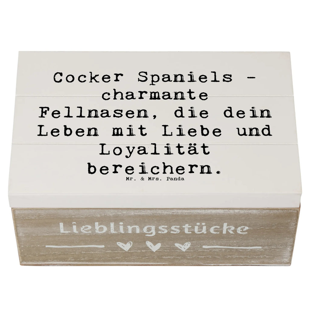 Holzkiste Spruch Cocker Spaniel Liebe Holzkiste, Kiste, Schatzkiste, Truhe, Schatulle, XXL, Erinnerungsbox, Erinnerungskiste, Dekokiste, Aufbewahrungsbox, Geschenkbox, Geschenkdose, Hund, Hunderasse, Rassehund, Hundebesitzer, Geschenk, Tierfreund, Schenken, Welpe