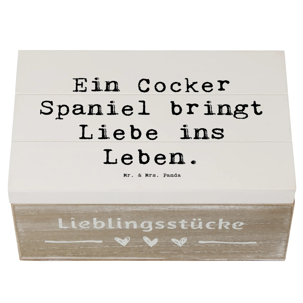 Holzkiste Spruch Liebe Cocker Spaniel Holzkiste, Kiste, Schatzkiste, Truhe, Schatulle, XXL, Erinnerungsbox, Erinnerungskiste, Dekokiste, Aufbewahrungsbox, Geschenkbox, Geschenkdose, Hund, Hunderasse, Rassehund, Hundebesitzer, Geschenk, Tierfreund, Schenken, Welpe