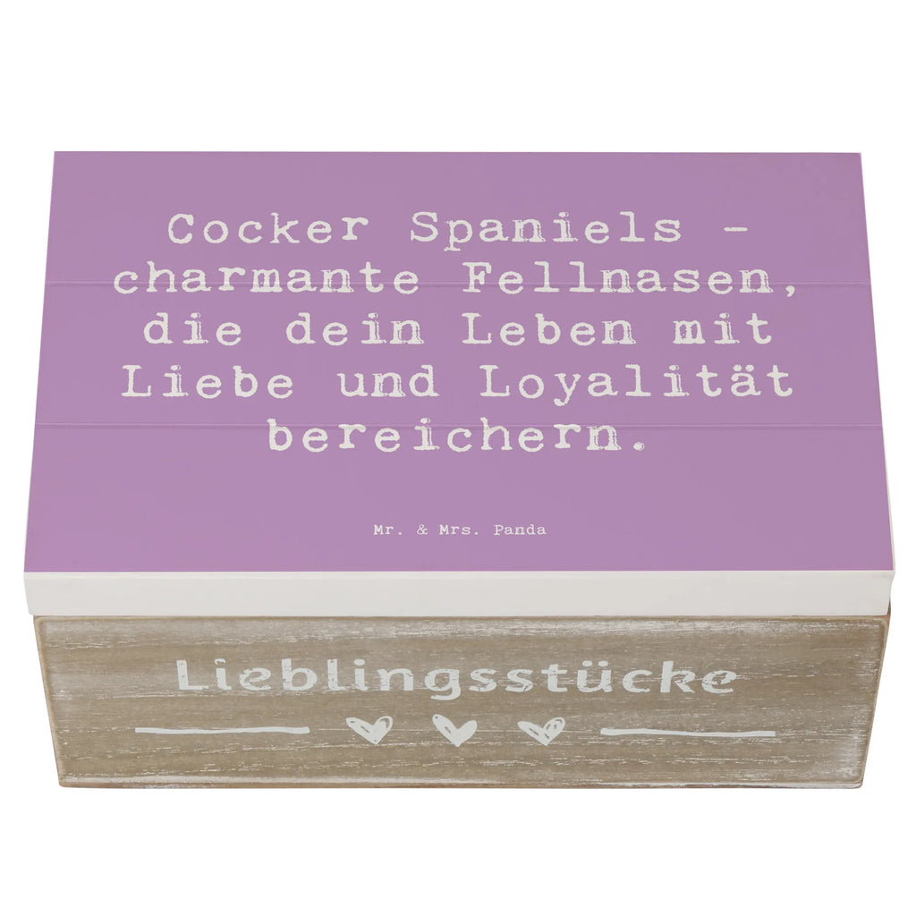 Holzkiste Spruch Cocker Spaniel Liebe Holzkiste, Kiste, Schatzkiste, Truhe, Schatulle, XXL, Erinnerungsbox, Erinnerungskiste, Dekokiste, Aufbewahrungsbox, Geschenkbox, Geschenkdose, Hund, Hunderasse, Rassehund, Hundebesitzer, Geschenk, Tierfreund, Schenken, Welpe