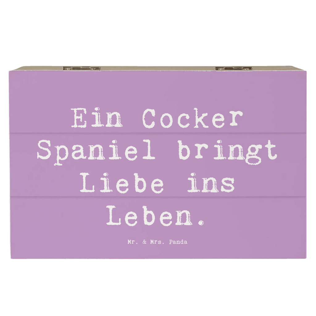 Holzkiste Spruch Liebe Cocker Spaniel Holzkiste, Kiste, Schatzkiste, Truhe, Schatulle, XXL, Erinnerungsbox, Erinnerungskiste, Dekokiste, Aufbewahrungsbox, Geschenkbox, Geschenkdose, Hund, Hunderasse, Rassehund, Hundebesitzer, Geschenk, Tierfreund, Schenken, Welpe