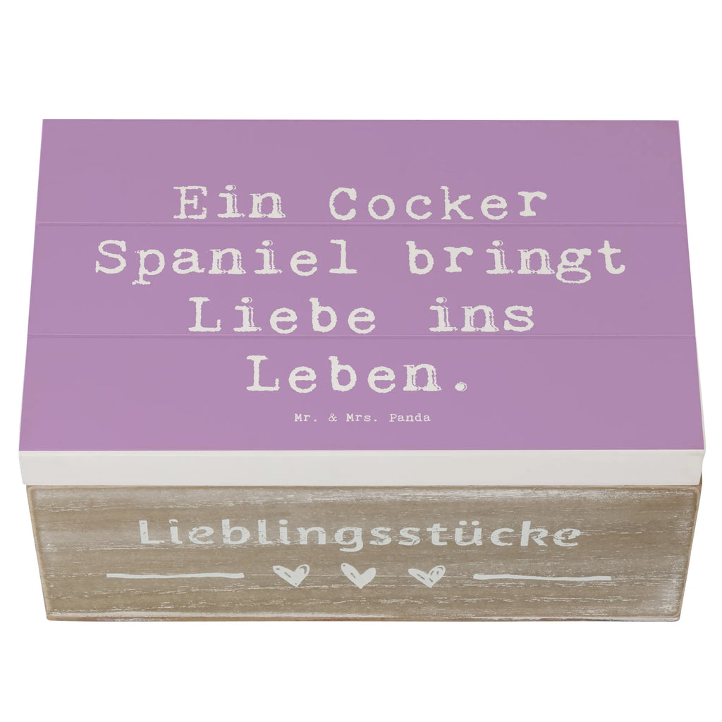 Holzkiste Spruch Liebe Cocker Spaniel Holzkiste, Kiste, Schatzkiste, Truhe, Schatulle, XXL, Erinnerungsbox, Erinnerungskiste, Dekokiste, Aufbewahrungsbox, Geschenkbox, Geschenkdose, Hund, Hunderasse, Rassehund, Hundebesitzer, Geschenk, Tierfreund, Schenken, Welpe