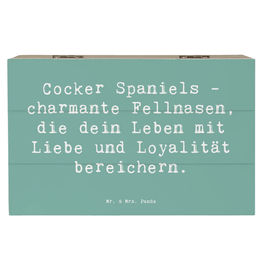 Holzkiste Spruch Cocker Spaniel Liebe Holzkiste, Kiste, Schatzkiste, Truhe, Schatulle, XXL, Erinnerungsbox, Erinnerungskiste, Dekokiste, Aufbewahrungsbox, Geschenkbox, Geschenkdose, Hund, Hunderasse, Rassehund, Hundebesitzer, Geschenk, Tierfreund, Schenken, Welpe