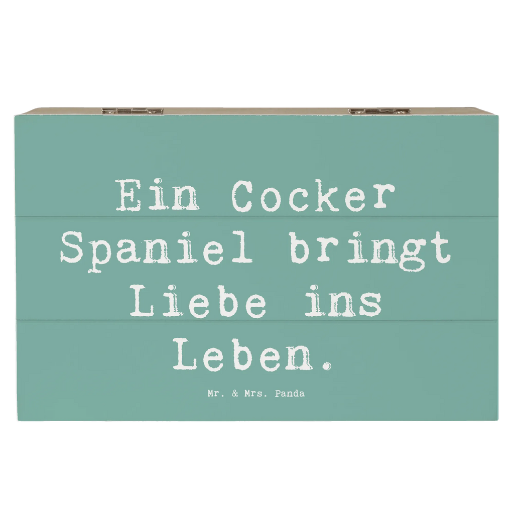 Holzkiste Spruch Liebe Cocker Spaniel Holzkiste, Kiste, Schatzkiste, Truhe, Schatulle, XXL, Erinnerungsbox, Erinnerungskiste, Dekokiste, Aufbewahrungsbox, Geschenkbox, Geschenkdose, Hund, Hunderasse, Rassehund, Hundebesitzer, Geschenk, Tierfreund, Schenken, Welpe