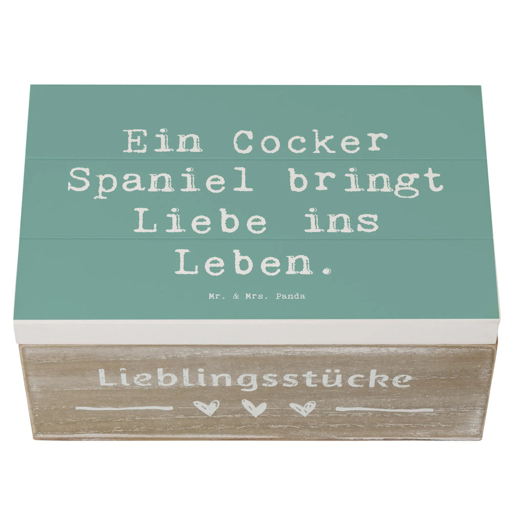 Holzkiste Spruch Liebe Cocker Spaniel Holzkiste, Kiste, Schatzkiste, Truhe, Schatulle, XXL, Erinnerungsbox, Erinnerungskiste, Dekokiste, Aufbewahrungsbox, Geschenkbox, Geschenkdose, Hund, Hunderasse, Rassehund, Hundebesitzer, Geschenk, Tierfreund, Schenken, Welpe