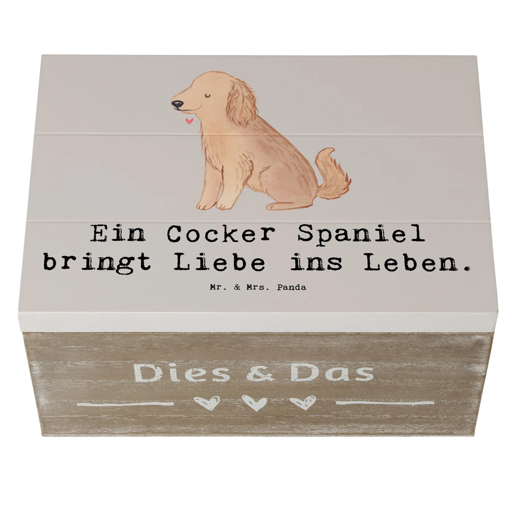 Holzkiste Liebe Cocker Spaniel Holzkiste, Kiste, Schatzkiste, Truhe, Schatulle, XXL, Erinnerungsbox, Erinnerungskiste, Dekokiste, Aufbewahrungsbox, Geschenkbox, Geschenkdose, Hund, Hunderasse, Rassehund, Hundebesitzer, Geschenk, Tierfreund, Schenken, Welpe