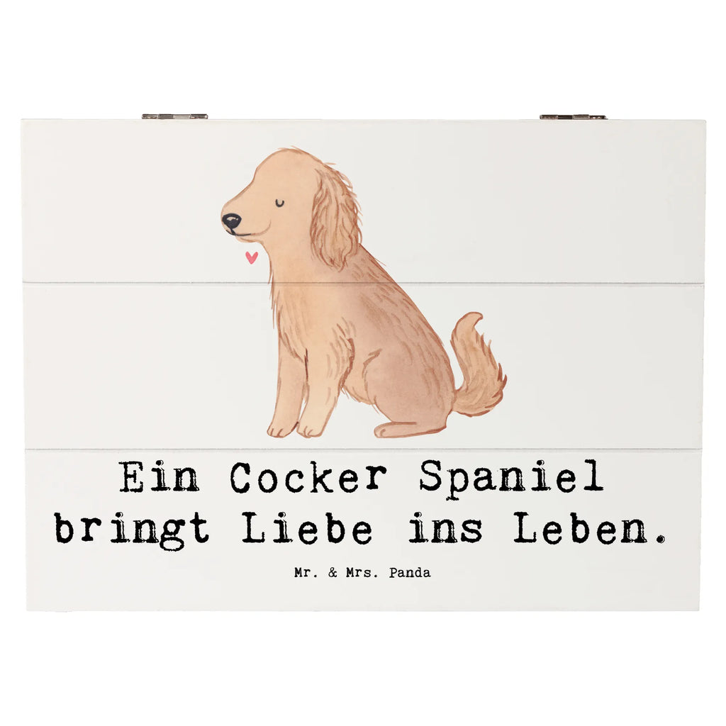 Holzkiste Liebe Cocker Spaniel Holzkiste, Kiste, Schatzkiste, Truhe, Schatulle, XXL, Erinnerungsbox, Erinnerungskiste, Dekokiste, Aufbewahrungsbox, Geschenkbox, Geschenkdose, Hund, Hunderasse, Rassehund, Hundebesitzer, Geschenk, Tierfreund, Schenken, Welpe