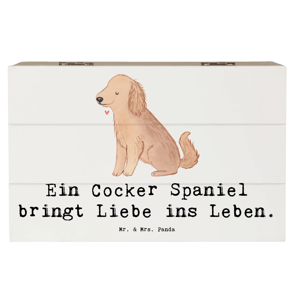 Holzkiste Liebe Cocker Spaniel Holzkiste, Kiste, Schatzkiste, Truhe, Schatulle, XXL, Erinnerungsbox, Erinnerungskiste, Dekokiste, Aufbewahrungsbox, Geschenkbox, Geschenkdose, Hund, Hunderasse, Rassehund, Hundebesitzer, Geschenk, Tierfreund, Schenken, Welpe