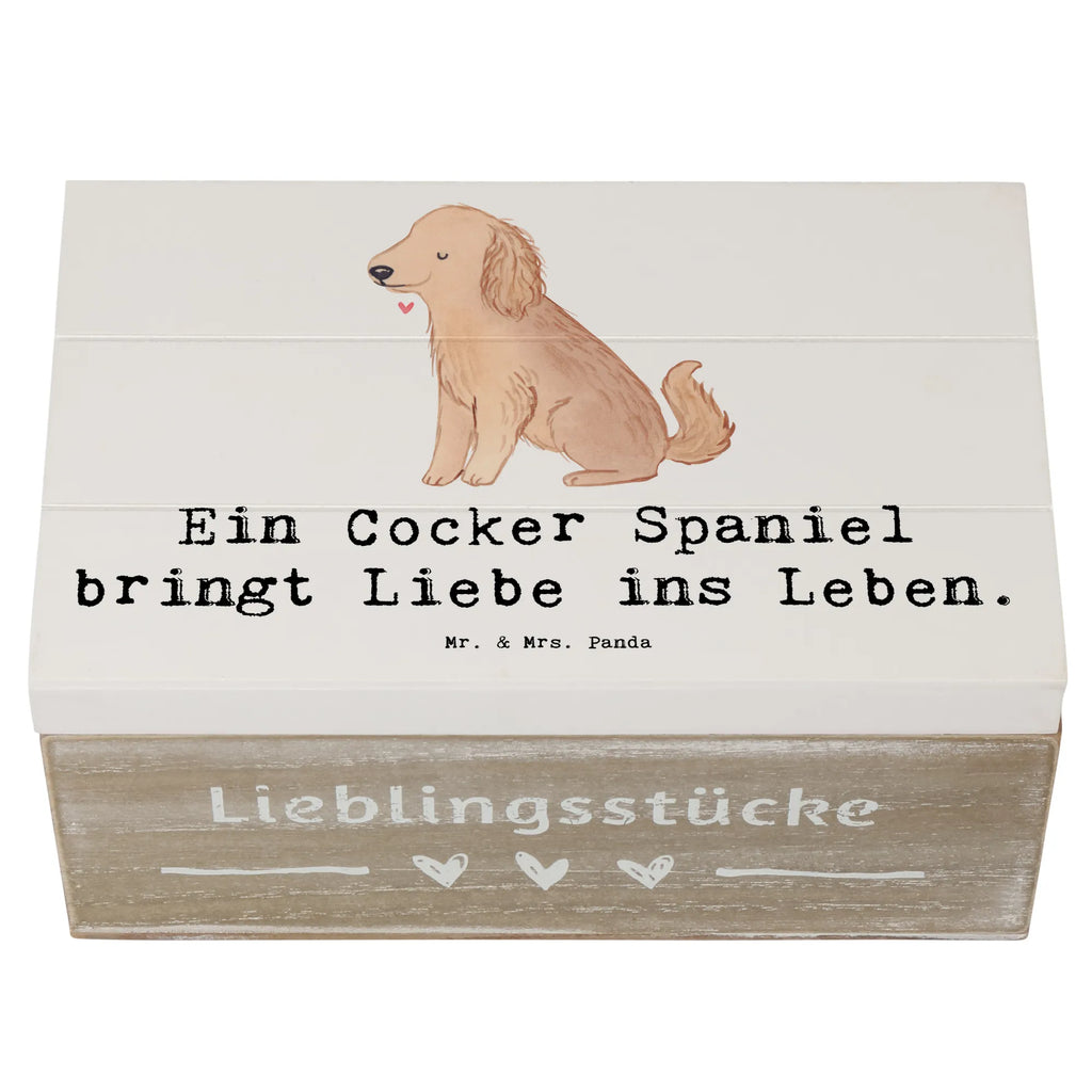 Holzkiste Liebe Cocker Spaniel Holzkiste, Kiste, Schatzkiste, Truhe, Schatulle, XXL, Erinnerungsbox, Erinnerungskiste, Dekokiste, Aufbewahrungsbox, Geschenkbox, Geschenkdose, Hund, Hunderasse, Rassehund, Hundebesitzer, Geschenk, Tierfreund, Schenken, Welpe