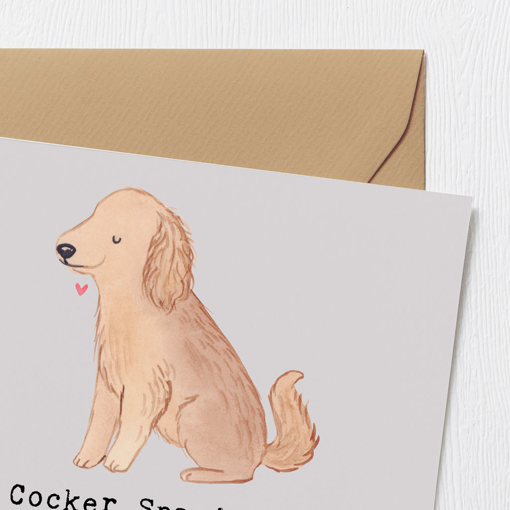 Deluxe Karte Cocker Spaniel Liebe Karte, Grußkarte, Klappkarte, Einladungskarte, Glückwunschkarte, Hochzeitskarte, Geburtstagskarte, Hochwertige Grußkarte, Hochwertige Klappkarte, Hund, Hunderasse, Rassehund, Hundebesitzer, Geschenk, Tierfreund, Schenken, Welpe