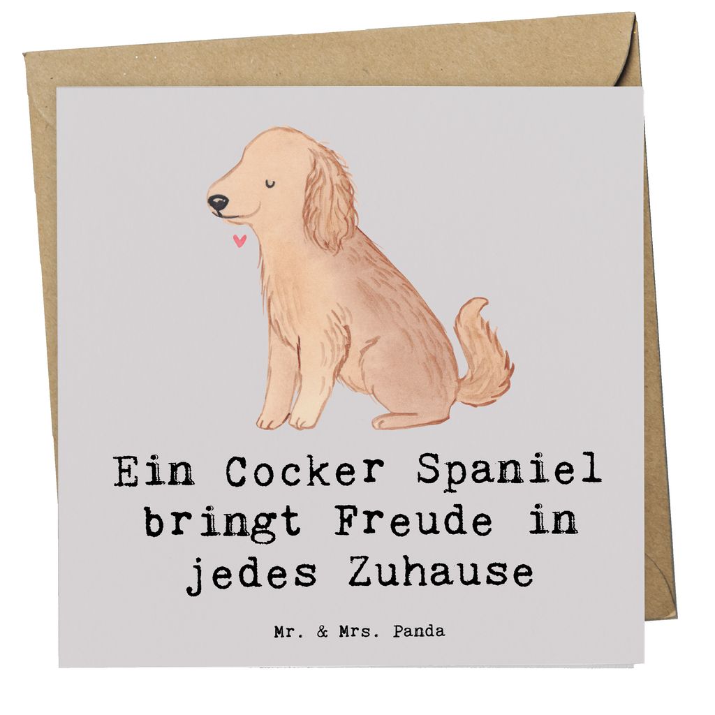 Deluxe Karte Cocker Spaniel Freude Karte, Grußkarte, Klappkarte, Einladungskarte, Glückwunschkarte, Hochzeitskarte, Geburtstagskarte, Hochwertige Grußkarte, Hochwertige Klappkarte, Hund, Hunderasse, Rassehund, Hundebesitzer, Geschenk, Tierfreund, Schenken, Welpe