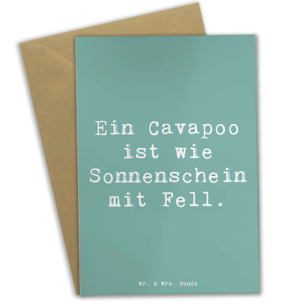 Grußkarte Spruch Cavapoo Sonnenschein Grußkarte, Klappkarte, Einladungskarte, Glückwunschkarte, Hochzeitskarte, Geburtstagskarte, Karte, Ansichtskarten, Hund, Hunderasse, Rassehund, Hundebesitzer, Geschenk, Tierfreund, Schenken, Welpe