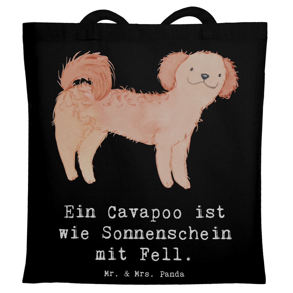 Tragetasche Cavapoo Sonnenschein Beuteltasche, Beutel, Einkaufstasche, Jutebeutel, Stoffbeutel, Tasche, Shopper, Umhängetasche, Strandtasche, Schultertasche, Stofftasche, Tragetasche, Badetasche, Jutetasche, Einkaufstüte, Laptoptasche, Hund, Hunderasse, Rassehund, Hundebesitzer, Geschenk, Tierfreund, Schenken, Welpe