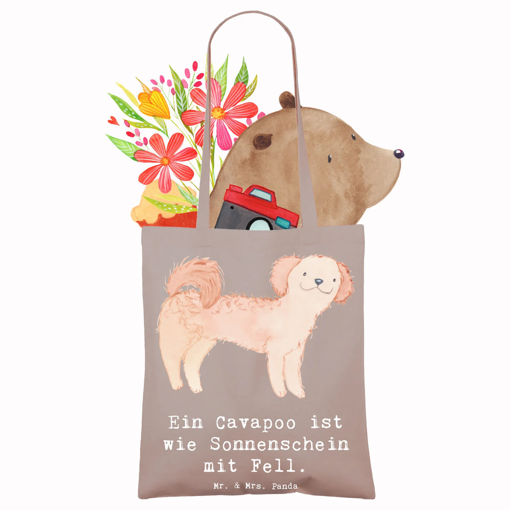 Tragetasche Cavapoo Sonnenschein Beuteltasche, Beutel, Einkaufstasche, Jutebeutel, Stoffbeutel, Tasche, Shopper, Umhängetasche, Strandtasche, Schultertasche, Stofftasche, Tragetasche, Badetasche, Jutetasche, Einkaufstüte, Laptoptasche, Hund, Hunderasse, Rassehund, Hundebesitzer, Geschenk, Tierfreund, Schenken, Welpe