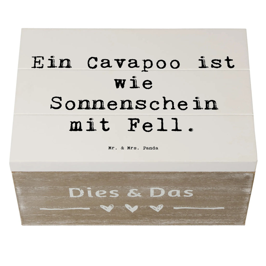 Holzkiste Spruch Cavapoo Sonnenschein Holzkiste, Kiste, Schatzkiste, Truhe, Schatulle, XXL, Erinnerungsbox, Erinnerungskiste, Dekokiste, Aufbewahrungsbox, Geschenkbox, Geschenkdose, Hund, Hunderasse, Rassehund, Hundebesitzer, Geschenk, Tierfreund, Schenken, Welpe