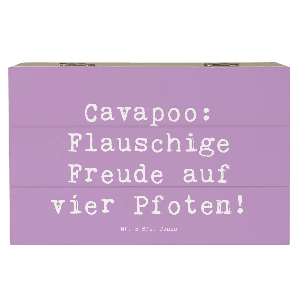 Holzkiste Spruch Cavapoo Flauschigkeit Holzkiste, Kiste, Schatzkiste, Truhe, Schatulle, XXL, Erinnerungsbox, Erinnerungskiste, Dekokiste, Aufbewahrungsbox, Geschenkbox, Geschenkdose, Hund, Hunderasse, Rassehund, Hundebesitzer, Geschenk, Tierfreund, Schenken, Welpe