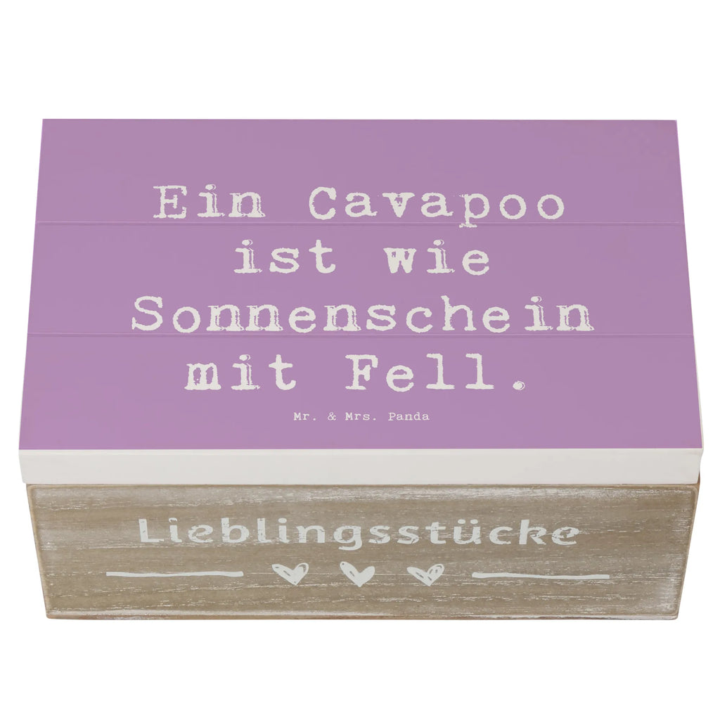 Holzkiste Spruch Cavapoo Sonnenschein Holzkiste, Kiste, Schatzkiste, Truhe, Schatulle, XXL, Erinnerungsbox, Erinnerungskiste, Dekokiste, Aufbewahrungsbox, Geschenkbox, Geschenkdose, Hund, Hunderasse, Rassehund, Hundebesitzer, Geschenk, Tierfreund, Schenken, Welpe