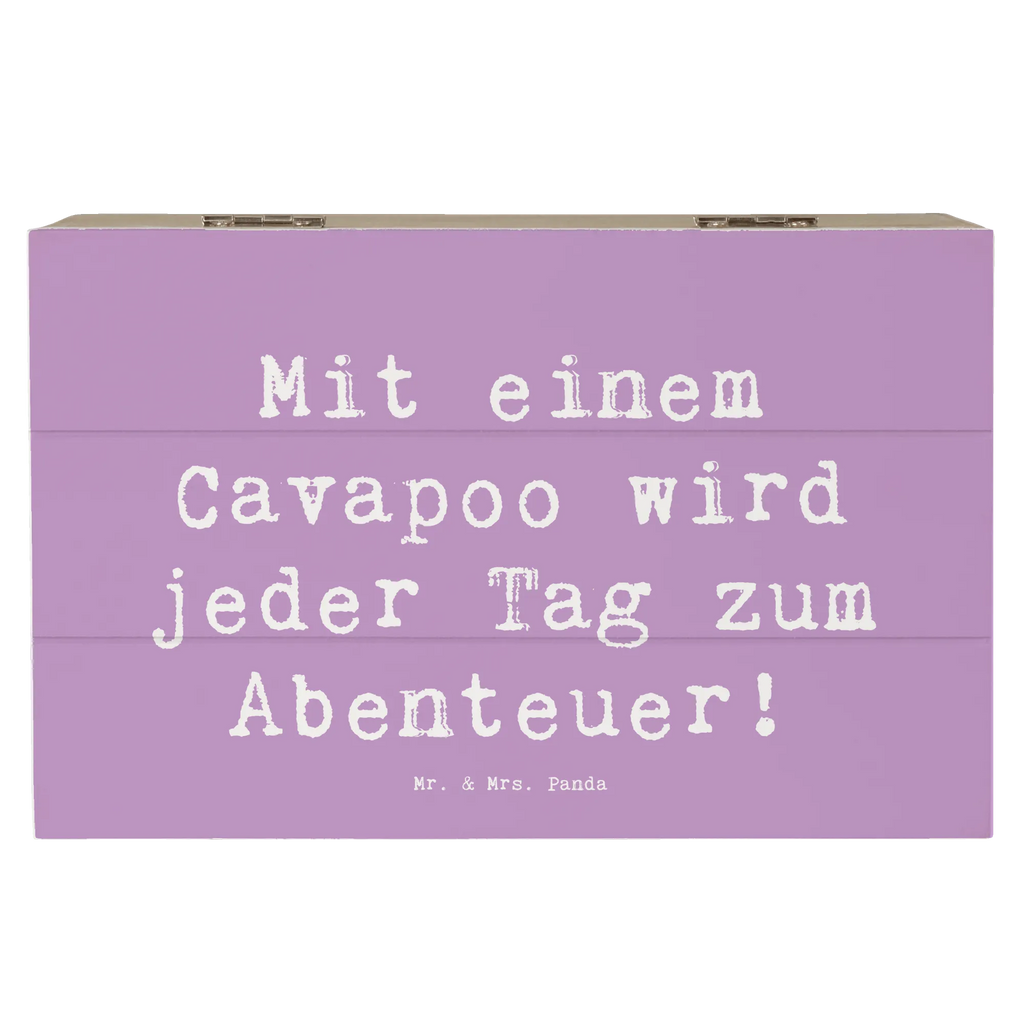 Holzkiste Spruch Cavapoo Abenteuer Holzkiste, Kiste, Schatzkiste, Truhe, Schatulle, XXL, Erinnerungsbox, Erinnerungskiste, Dekokiste, Aufbewahrungsbox, Geschenkbox, Geschenkdose, Hund, Hunderasse, Rassehund, Hundebesitzer, Geschenk, Tierfreund, Schenken, Welpe