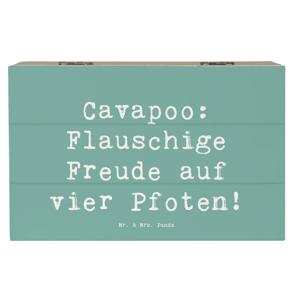 Holzkiste Spruch Cavapoo Flauschigkeit Holzkiste, Kiste, Schatzkiste, Truhe, Schatulle, XXL, Erinnerungsbox, Erinnerungskiste, Dekokiste, Aufbewahrungsbox, Geschenkbox, Geschenkdose, Hund, Hunderasse, Rassehund, Hundebesitzer, Geschenk, Tierfreund, Schenken, Welpe