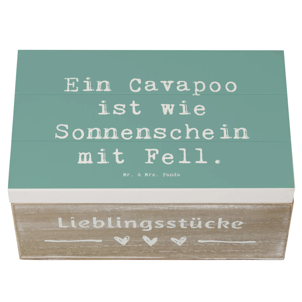 Holzkiste Spruch Cavapoo Sonnenschein Holzkiste, Kiste, Schatzkiste, Truhe, Schatulle, XXL, Erinnerungsbox, Erinnerungskiste, Dekokiste, Aufbewahrungsbox, Geschenkbox, Geschenkdose, Hund, Hunderasse, Rassehund, Hundebesitzer, Geschenk, Tierfreund, Schenken, Welpe