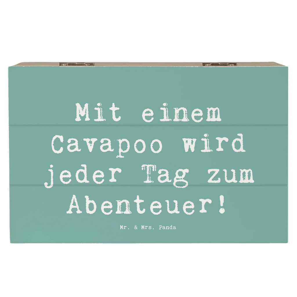 Holzkiste Spruch Cavapoo Abenteuer Holzkiste, Kiste, Schatzkiste, Truhe, Schatulle, XXL, Erinnerungsbox, Erinnerungskiste, Dekokiste, Aufbewahrungsbox, Geschenkbox, Geschenkdose, Hund, Hunderasse, Rassehund, Hundebesitzer, Geschenk, Tierfreund, Schenken, Welpe