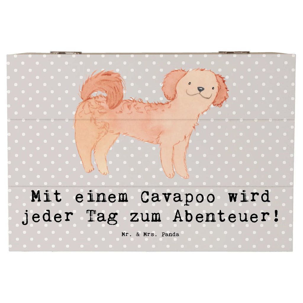 Holzkiste Cavapoo Abenteuer Holzkiste, Kiste, Schatzkiste, Truhe, Schatulle, XXL, Erinnerungsbox, Erinnerungskiste, Dekokiste, Aufbewahrungsbox, Geschenkbox, Geschenkdose, Hund, Hunderasse, Rassehund, Hundebesitzer, Geschenk, Tierfreund, Schenken, Welpe