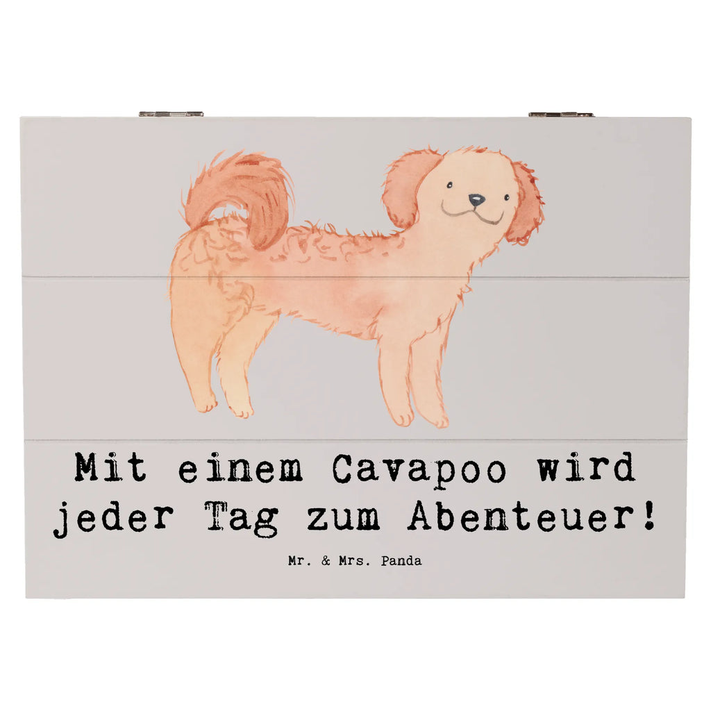 Holzkiste Cavapoo Abenteuer Holzkiste, Kiste, Schatzkiste, Truhe, Schatulle, XXL, Erinnerungsbox, Erinnerungskiste, Dekokiste, Aufbewahrungsbox, Geschenkbox, Geschenkdose, Hund, Hunderasse, Rassehund, Hundebesitzer, Geschenk, Tierfreund, Schenken, Welpe