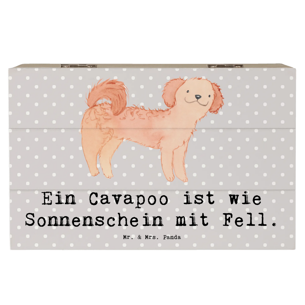 Holzkiste Cavapoo Sonnenschein Holzkiste, Kiste, Schatzkiste, Truhe, Schatulle, XXL, Erinnerungsbox, Erinnerungskiste, Dekokiste, Aufbewahrungsbox, Geschenkbox, Geschenkdose, Hund, Hunderasse, Rassehund, Hundebesitzer, Geschenk, Tierfreund, Schenken, Welpe