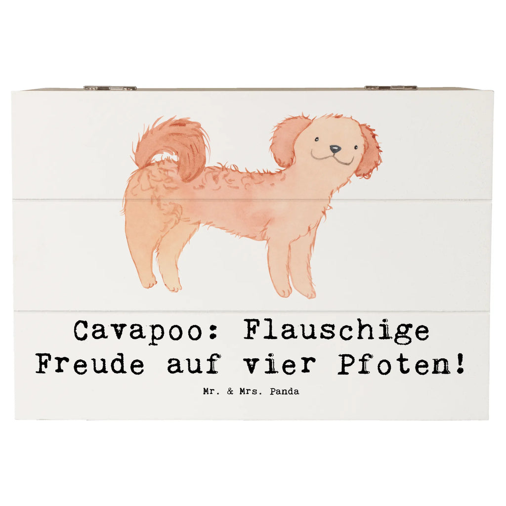 Holzkiste Cavapoo Flauschigkeit Holzkiste, Kiste, Schatzkiste, Truhe, Schatulle, XXL, Erinnerungsbox, Erinnerungskiste, Dekokiste, Aufbewahrungsbox, Geschenkbox, Geschenkdose, Hund, Hunderasse, Rassehund, Hundebesitzer, Geschenk, Tierfreund, Schenken, Welpe