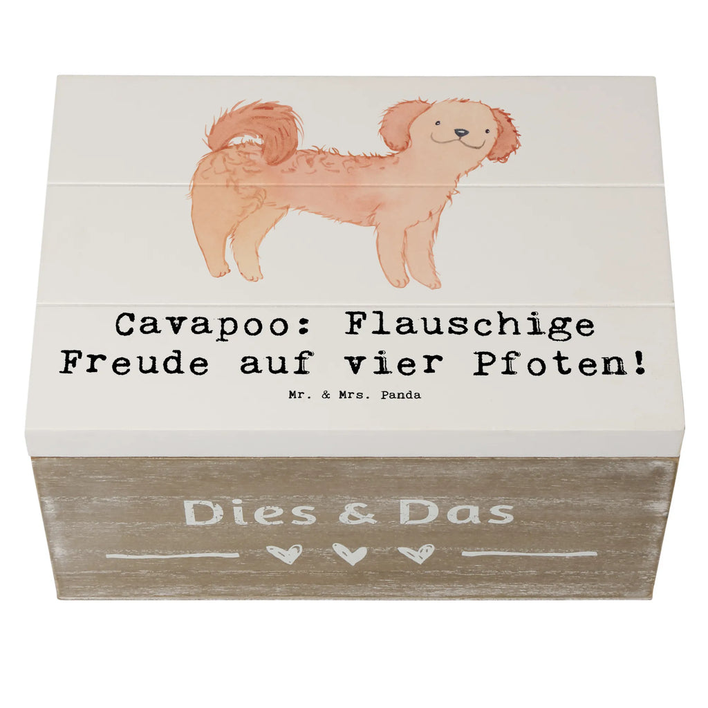 Holzkiste Cavapoo Flauschigkeit Holzkiste, Kiste, Schatzkiste, Truhe, Schatulle, XXL, Erinnerungsbox, Erinnerungskiste, Dekokiste, Aufbewahrungsbox, Geschenkbox, Geschenkdose, Hund, Hunderasse, Rassehund, Hundebesitzer, Geschenk, Tierfreund, Schenken, Welpe