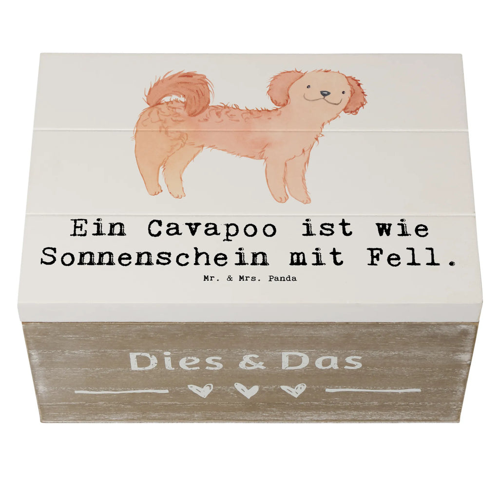 Holzkiste Cavapoo Sonnenschein Holzkiste, Kiste, Schatzkiste, Truhe, Schatulle, XXL, Erinnerungsbox, Erinnerungskiste, Dekokiste, Aufbewahrungsbox, Geschenkbox, Geschenkdose, Hund, Hunderasse, Rassehund, Hundebesitzer, Geschenk, Tierfreund, Schenken, Welpe