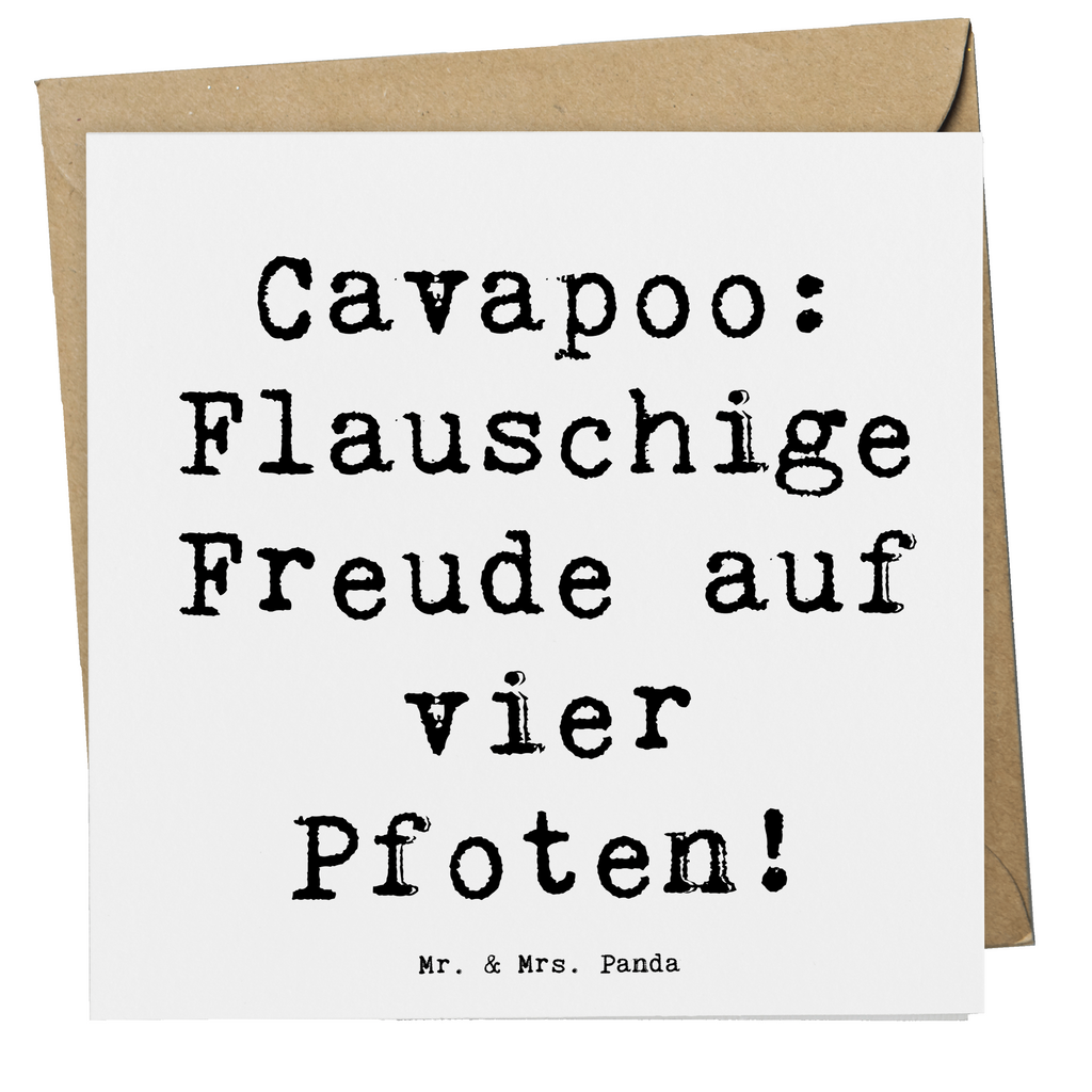 Deluxe Karte Spruch Cavapoo Flauschigkeit Karte, Grußkarte, Klappkarte, Einladungskarte, Glückwunschkarte, Hochzeitskarte, Geburtstagskarte, Hochwertige Grußkarte, Hochwertige Klappkarte, Hund, Hunderasse, Rassehund, Hundebesitzer, Geschenk, Tierfreund, Schenken, Welpe