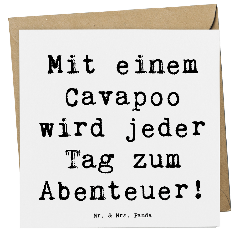 Deluxe Karte Spruch Cavapoo Abenteuer Karte, Grußkarte, Klappkarte, Einladungskarte, Glückwunschkarte, Hochzeitskarte, Geburtstagskarte, Hochwertige Grußkarte, Hochwertige Klappkarte, Hund, Hunderasse, Rassehund, Hundebesitzer, Geschenk, Tierfreund, Schenken, Welpe