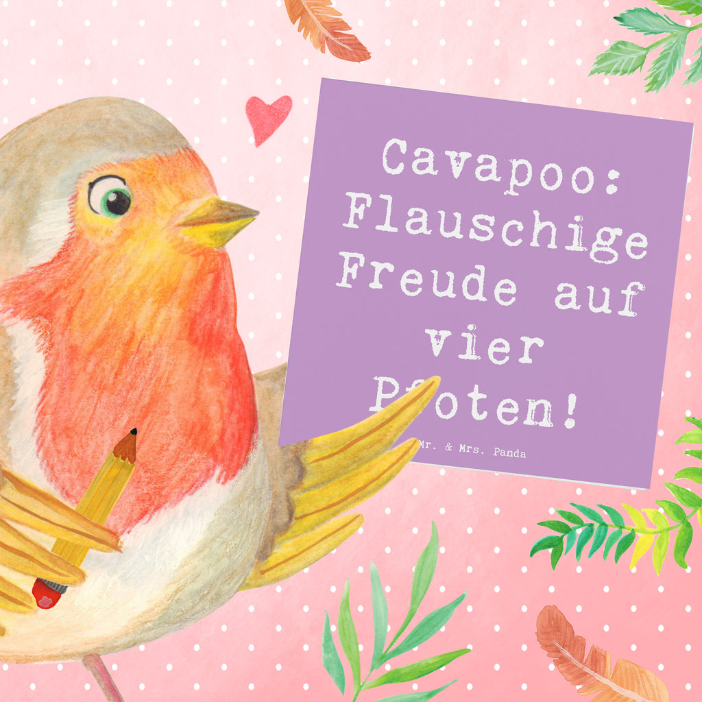 Deluxe Karte Spruch Cavapoo Flauschigkeit Karte, Grußkarte, Klappkarte, Einladungskarte, Glückwunschkarte, Hochzeitskarte, Geburtstagskarte, Hochwertige Grußkarte, Hochwertige Klappkarte, Hund, Hunderasse, Rassehund, Hundebesitzer, Geschenk, Tierfreund, Schenken, Welpe