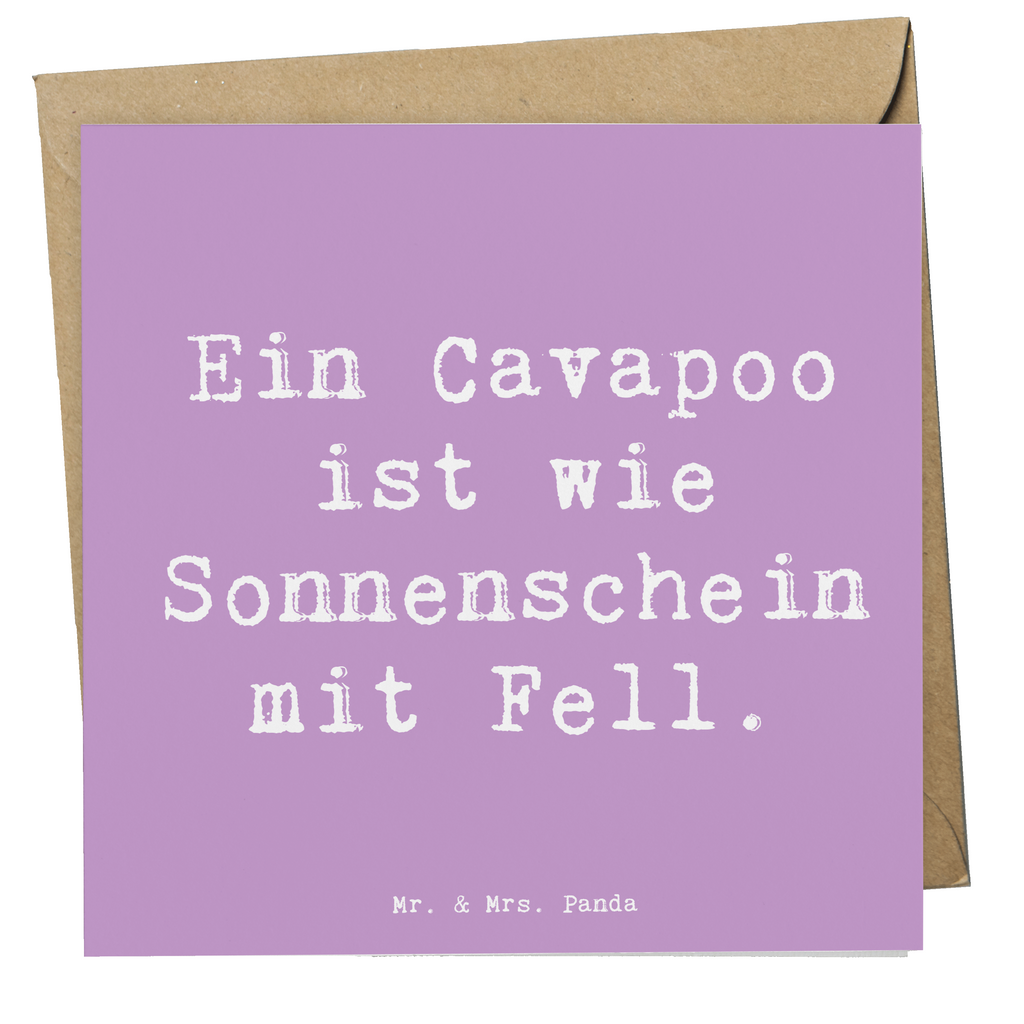 Deluxe Karte Spruch Cavapoo Sonnenschein Karte, Grußkarte, Klappkarte, Einladungskarte, Glückwunschkarte, Hochzeitskarte, Geburtstagskarte, Hochwertige Grußkarte, Hochwertige Klappkarte, Hund, Hunderasse, Rassehund, Hundebesitzer, Geschenk, Tierfreund, Schenken, Welpe