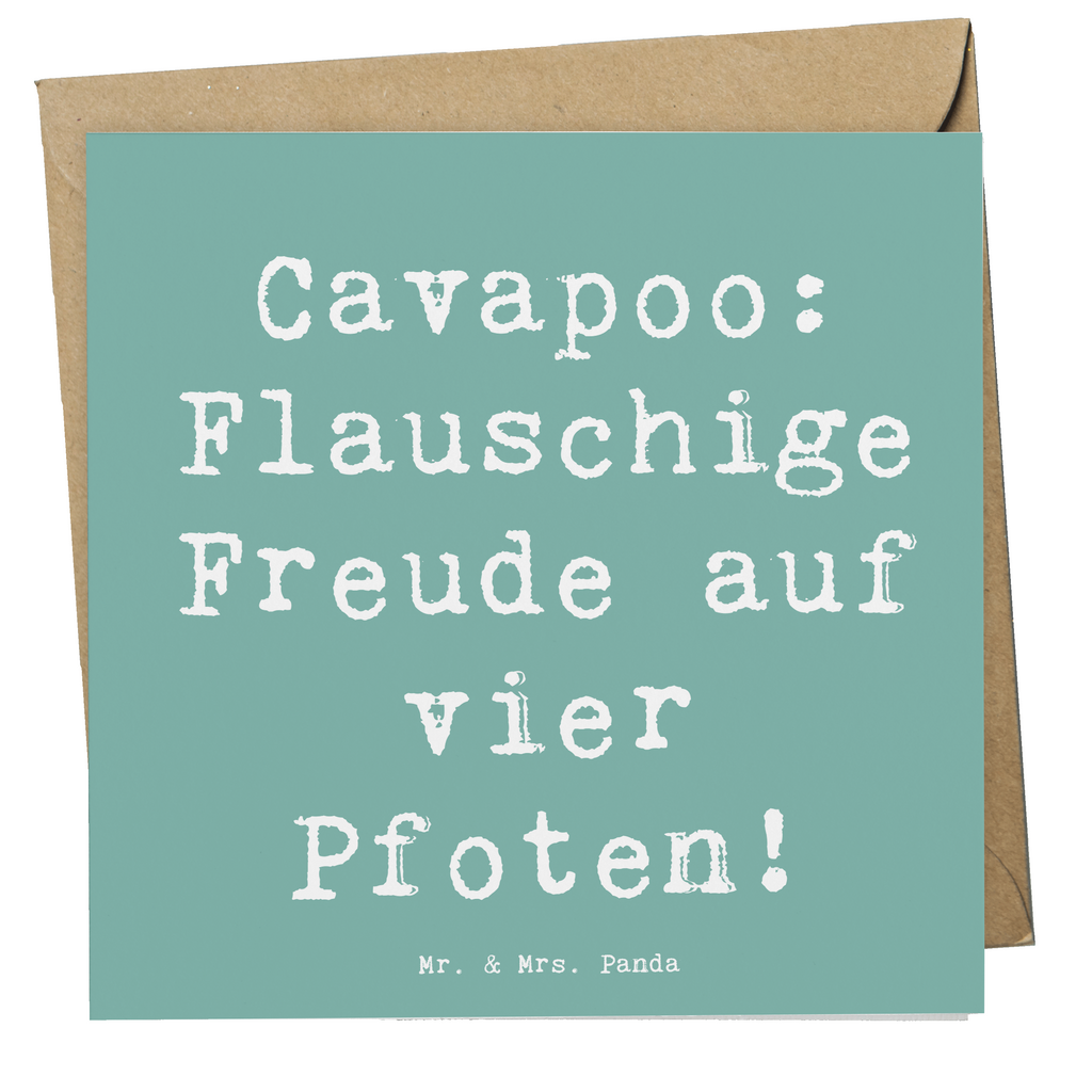 Deluxe Karte Spruch Cavapoo Flauschigkeit Karte, Grußkarte, Klappkarte, Einladungskarte, Glückwunschkarte, Hochzeitskarte, Geburtstagskarte, Hochwertige Grußkarte, Hochwertige Klappkarte, Hund, Hunderasse, Rassehund, Hundebesitzer, Geschenk, Tierfreund, Schenken, Welpe