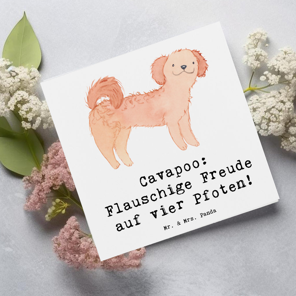 Deluxe Karte Cavapoo Flauschigkeit Karte, Grußkarte, Klappkarte, Einladungskarte, Glückwunschkarte, Hochzeitskarte, Geburtstagskarte, Hochwertige Grußkarte, Hochwertige Klappkarte, Hund, Hunderasse, Rassehund, Hundebesitzer, Geschenk, Tierfreund, Schenken, Welpe