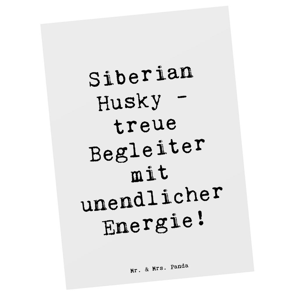 Postkarte Spruch Siberian Husky Energie Postkarte, Karte, Geschenkkarte, Grußkarte, Einladung, Ansichtskarte, Geburtstagskarte, Einladungskarte, Dankeskarte, Ansichtskarten, Einladung Geburtstag, Einladungskarten Geburtstag, Hund, Hunderasse, Rassehund, Hundebesitzer, Geschenk, Tierfreund, Schenken, Welpe