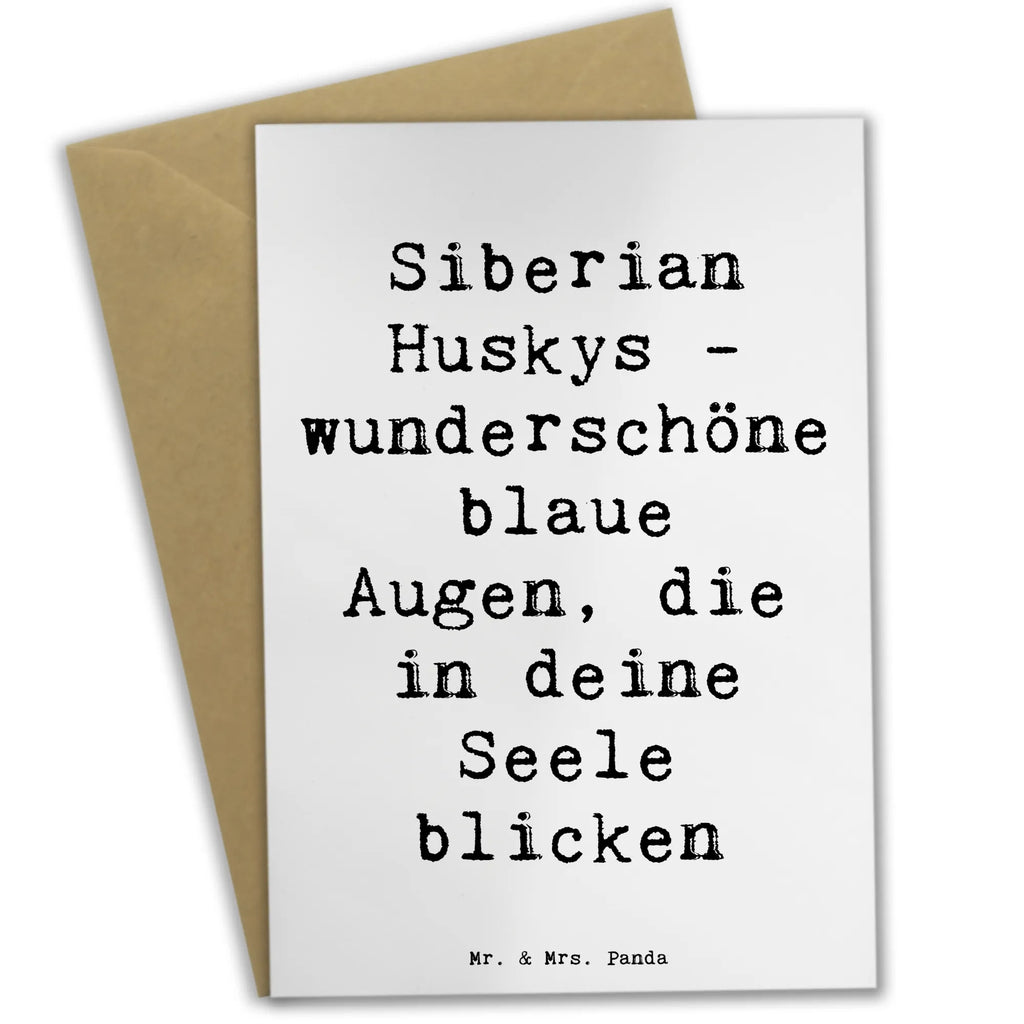 Grußkarte Spruch Siberian Husky Augenzauber Grußkarte, Klappkarte, Einladungskarte, Glückwunschkarte, Hochzeitskarte, Geburtstagskarte, Karte, Ansichtskarten, Hund, Hunderasse, Rassehund, Hundebesitzer, Geschenk, Tierfreund, Schenken, Welpe