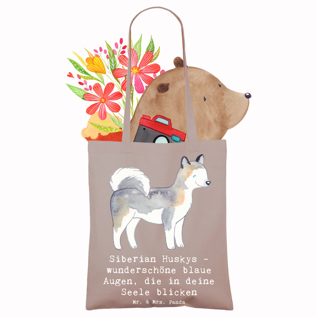 Tragetasche Siberian Husky Augenzauber Beuteltasche, Beutel, Einkaufstasche, Jutebeutel, Stoffbeutel, Tasche, Shopper, Umhängetasche, Strandtasche, Schultertasche, Stofftasche, Tragetasche, Badetasche, Jutetasche, Einkaufstüte, Laptoptasche, Hund, Hunderasse, Rassehund, Hundebesitzer, Geschenk, Tierfreund, Schenken, Welpe