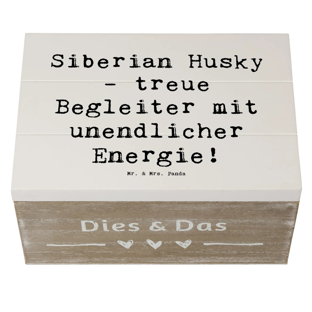 Holzkiste Spruch Siberian Husky Energie Holzkiste, Kiste, Schatzkiste, Truhe, Schatulle, XXL, Erinnerungsbox, Erinnerungskiste, Dekokiste, Aufbewahrungsbox, Geschenkbox, Geschenkdose, Hund, Hunderasse, Rassehund, Hundebesitzer, Geschenk, Tierfreund, Schenken, Welpe