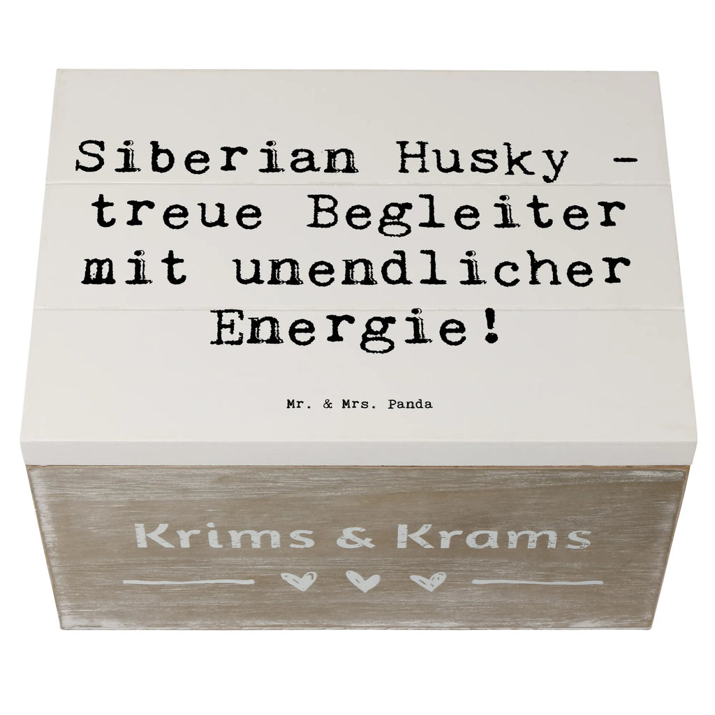 Holzkiste Spruch Siberian Husky Energie Holzkiste, Kiste, Schatzkiste, Truhe, Schatulle, XXL, Erinnerungsbox, Erinnerungskiste, Dekokiste, Aufbewahrungsbox, Geschenkbox, Geschenkdose, Hund, Hunderasse, Rassehund, Hundebesitzer, Geschenk, Tierfreund, Schenken, Welpe