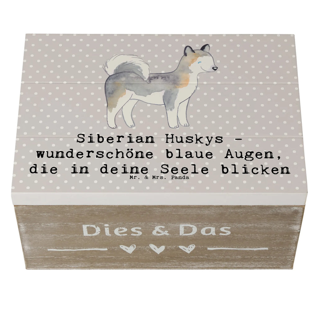 Holzkiste Siberian Husky Augenzauber Holzkiste, Kiste, Schatzkiste, Truhe, Schatulle, XXL, Erinnerungsbox, Erinnerungskiste, Dekokiste, Aufbewahrungsbox, Geschenkbox, Geschenkdose, Hund, Hunderasse, Rassehund, Hundebesitzer, Geschenk, Tierfreund, Schenken, Welpe