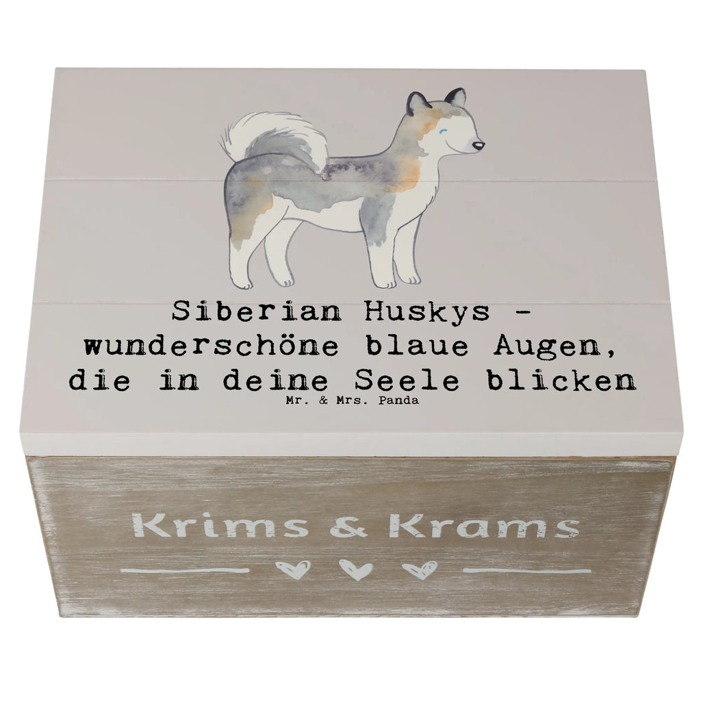 Holzkiste Siberian Husky Augenzauber Holzkiste, Kiste, Schatzkiste, Truhe, Schatulle, XXL, Erinnerungsbox, Erinnerungskiste, Dekokiste, Aufbewahrungsbox, Geschenkbox, Geschenkdose, Hund, Hunderasse, Rassehund, Hundebesitzer, Geschenk, Tierfreund, Schenken, Welpe