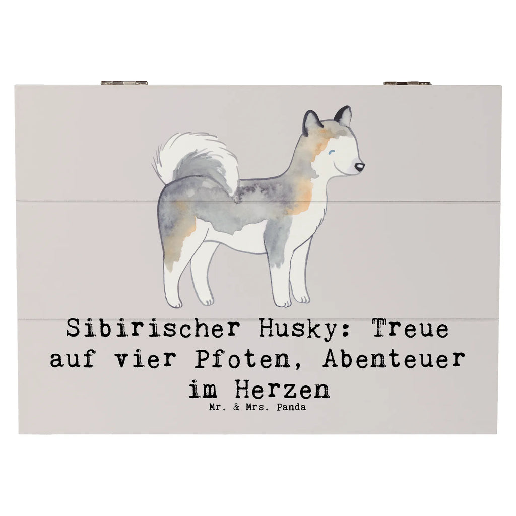 Holzkiste Sibirischer Husky Holzkiste, Kiste, Schatzkiste, Truhe, Schatulle, XXL, Erinnerungsbox, Erinnerungskiste, Dekokiste, Aufbewahrungsbox, Geschenkbox, Geschenkdose, Hund, Hunderasse, Rassehund, Hundebesitzer, Geschenk, Tierfreund, Schenken, Welpe