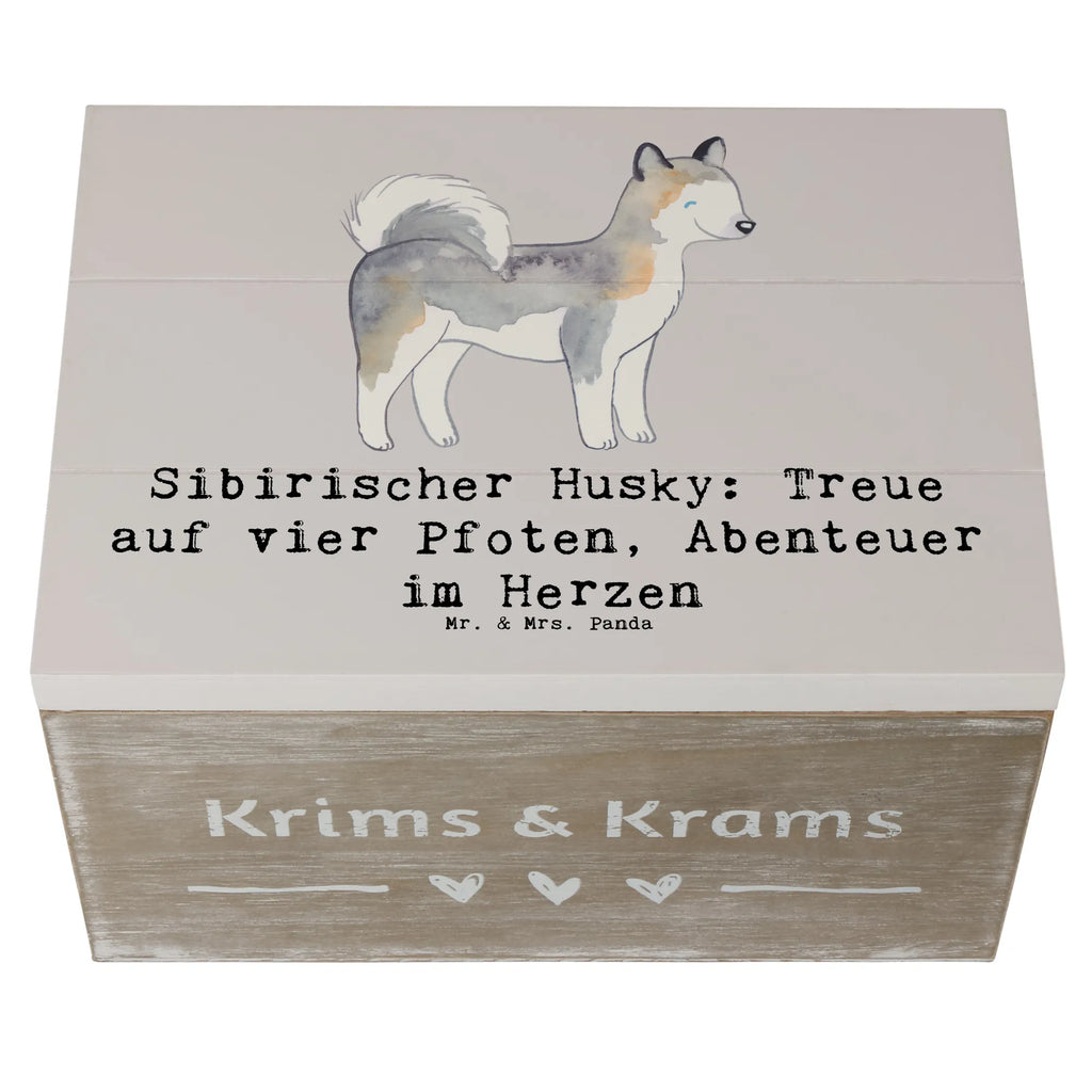 Holzkiste Sibirischer Husky Holzkiste, Kiste, Schatzkiste, Truhe, Schatulle, XXL, Erinnerungsbox, Erinnerungskiste, Dekokiste, Aufbewahrungsbox, Geschenkbox, Geschenkdose, Hund, Hunderasse, Rassehund, Hundebesitzer, Geschenk, Tierfreund, Schenken, Welpe