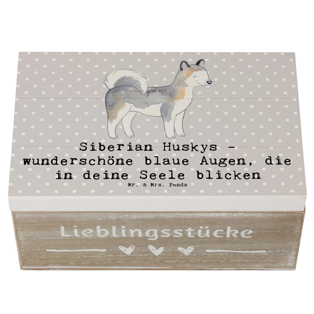 Holzkiste Siberian Husky Augenzauber Holzkiste, Kiste, Schatzkiste, Truhe, Schatulle, XXL, Erinnerungsbox, Erinnerungskiste, Dekokiste, Aufbewahrungsbox, Geschenkbox, Geschenkdose, Hund, Hunderasse, Rassehund, Hundebesitzer, Geschenk, Tierfreund, Schenken, Welpe