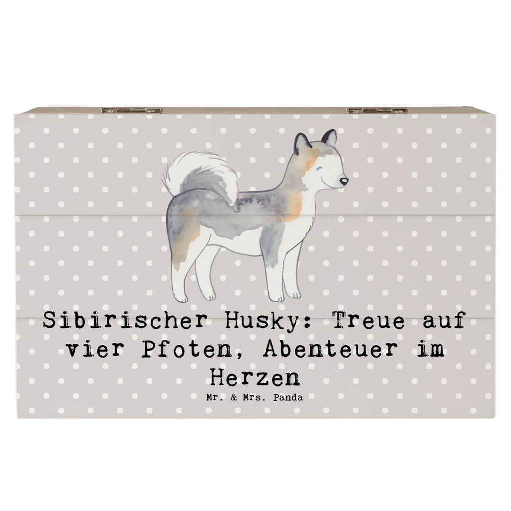 Holzkiste Sibirischer Husky Holzkiste, Kiste, Schatzkiste, Truhe, Schatulle, XXL, Erinnerungsbox, Erinnerungskiste, Dekokiste, Aufbewahrungsbox, Geschenkbox, Geschenkdose, Hund, Hunderasse, Rassehund, Hundebesitzer, Geschenk, Tierfreund, Schenken, Welpe